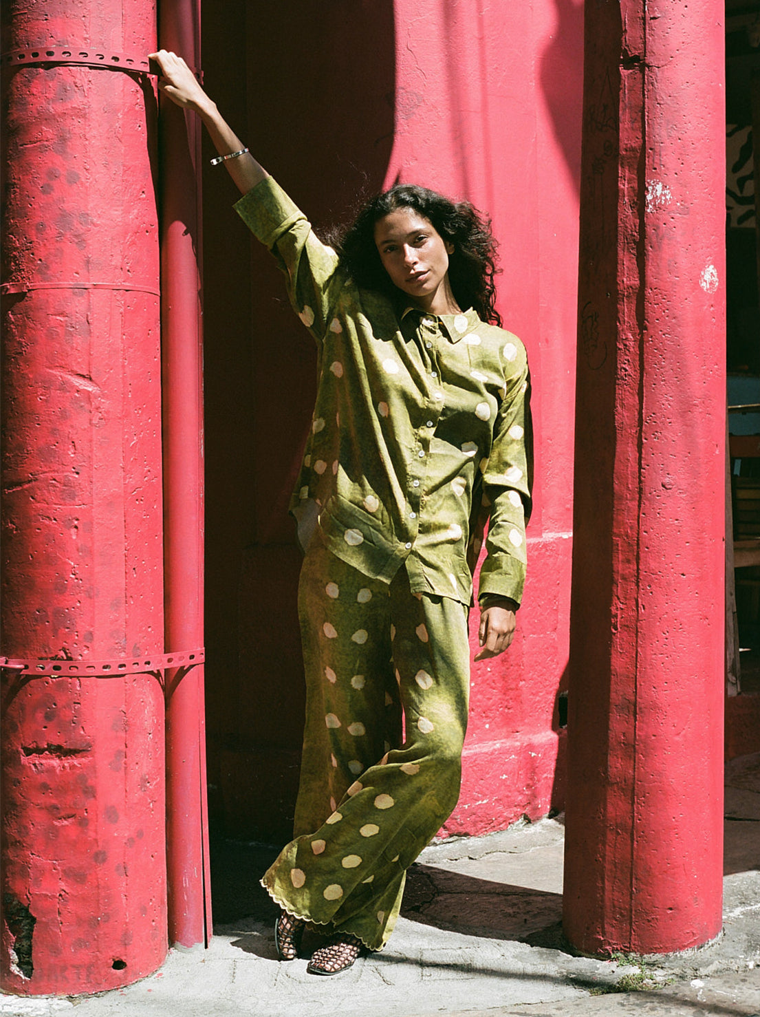 Kinga Csilla - La Oliva Spot Dorato Shirt - Olive