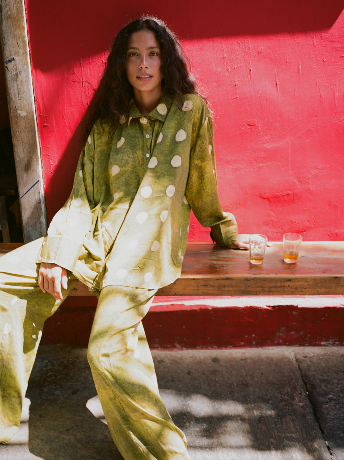 Kinga Csilla - La Oliva Spot Dorato Shirt - Olive