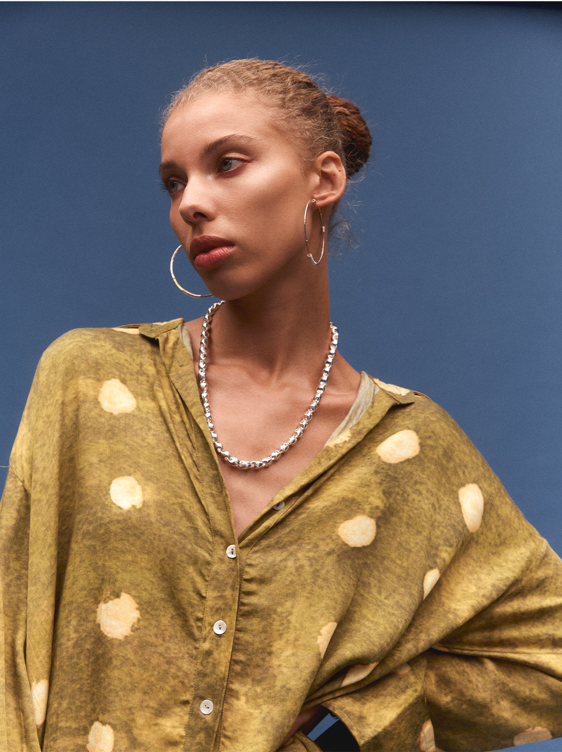Kinga Csilla - La Oliva Spot Dorato Shirt - Olive