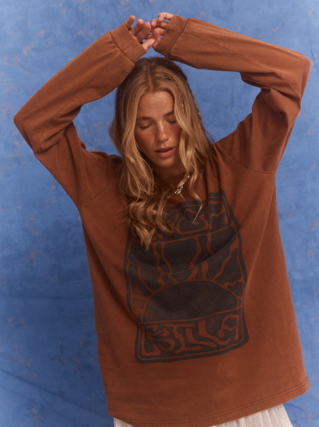 Kinga Csilla - Lino Roses Tee - Brown