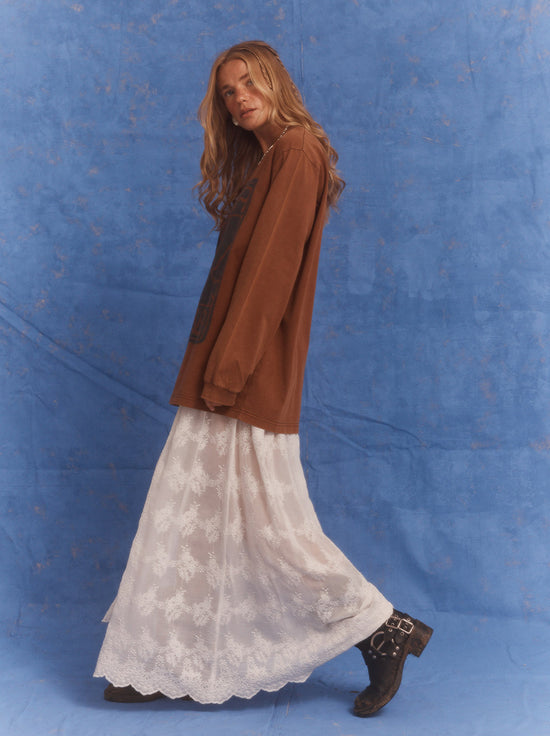 Kinga Csilla - Lino Roses Tee - Brown