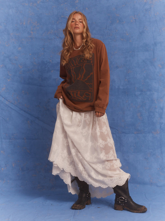 Kinga Csilla - Lino Roses Tee - Brown