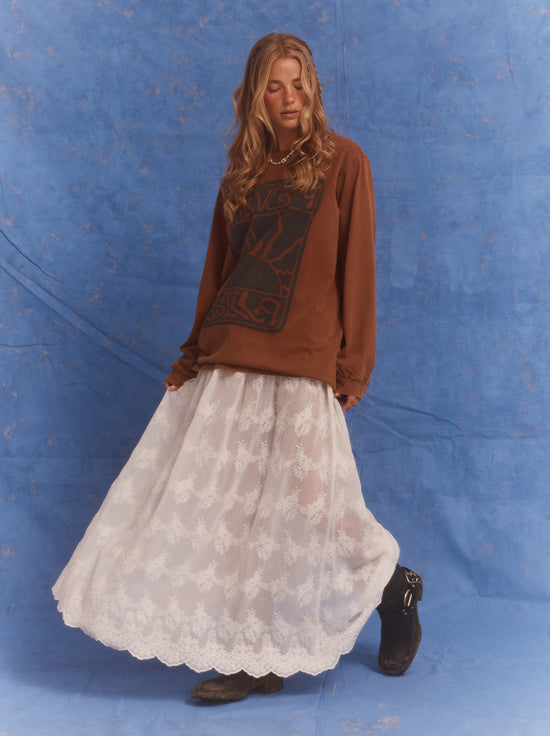 Kinga Csilla - Lino Roses Tee - Brown