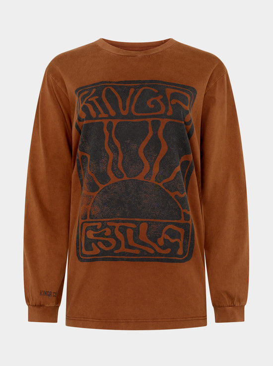 Kinga Csilla - Lino Roses Tee - Brown