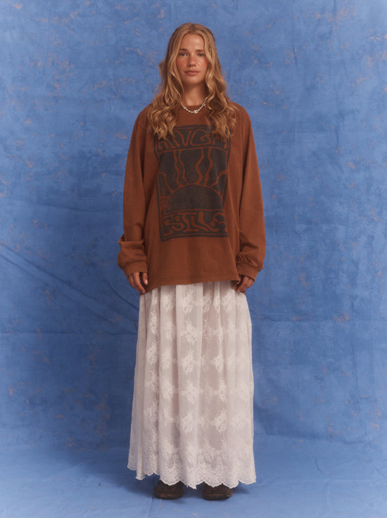 Kinga Csilla - Lino Roses Tee - Brown