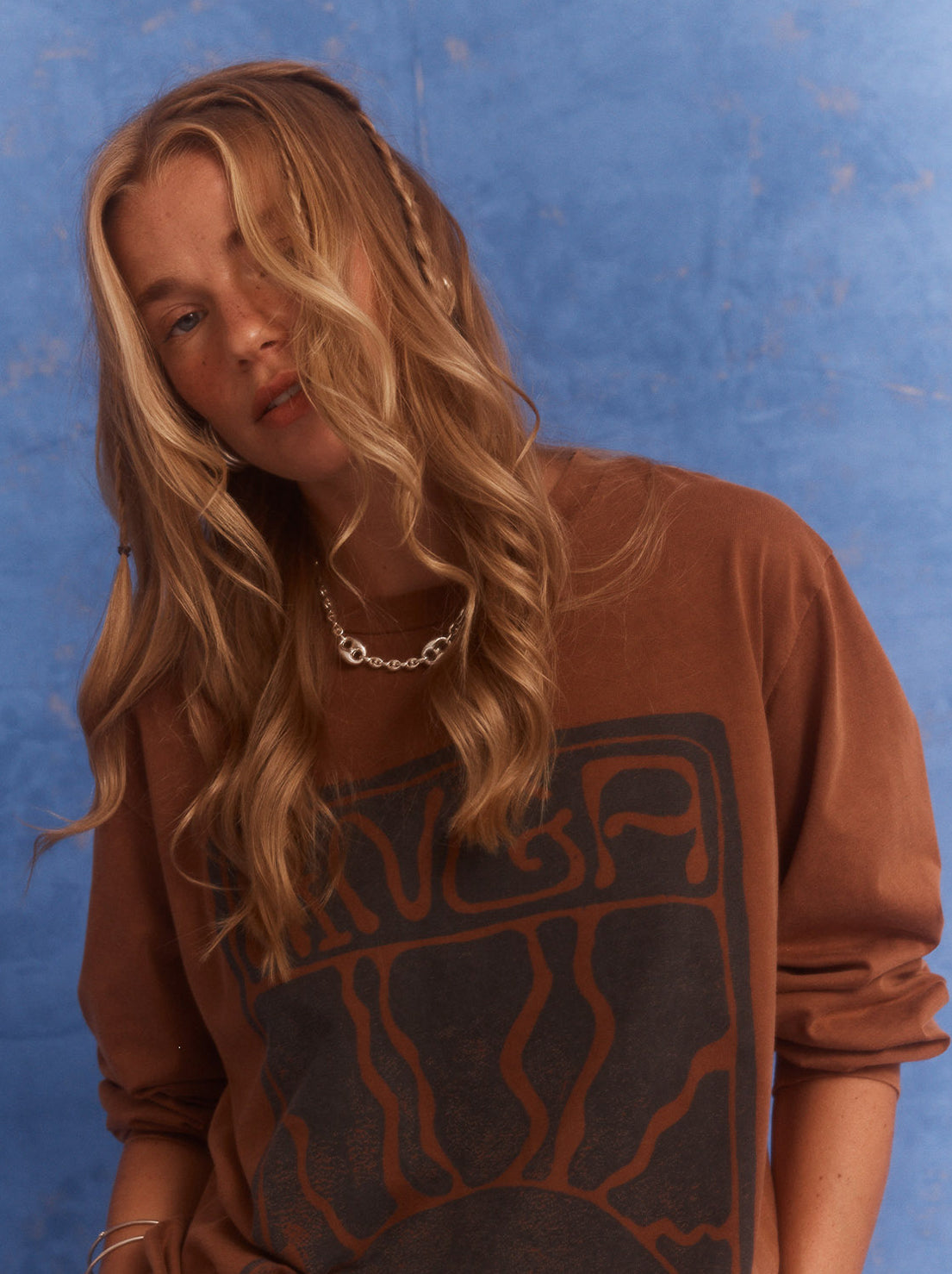 Kinga Csilla - Lino Roses Tee - Brown