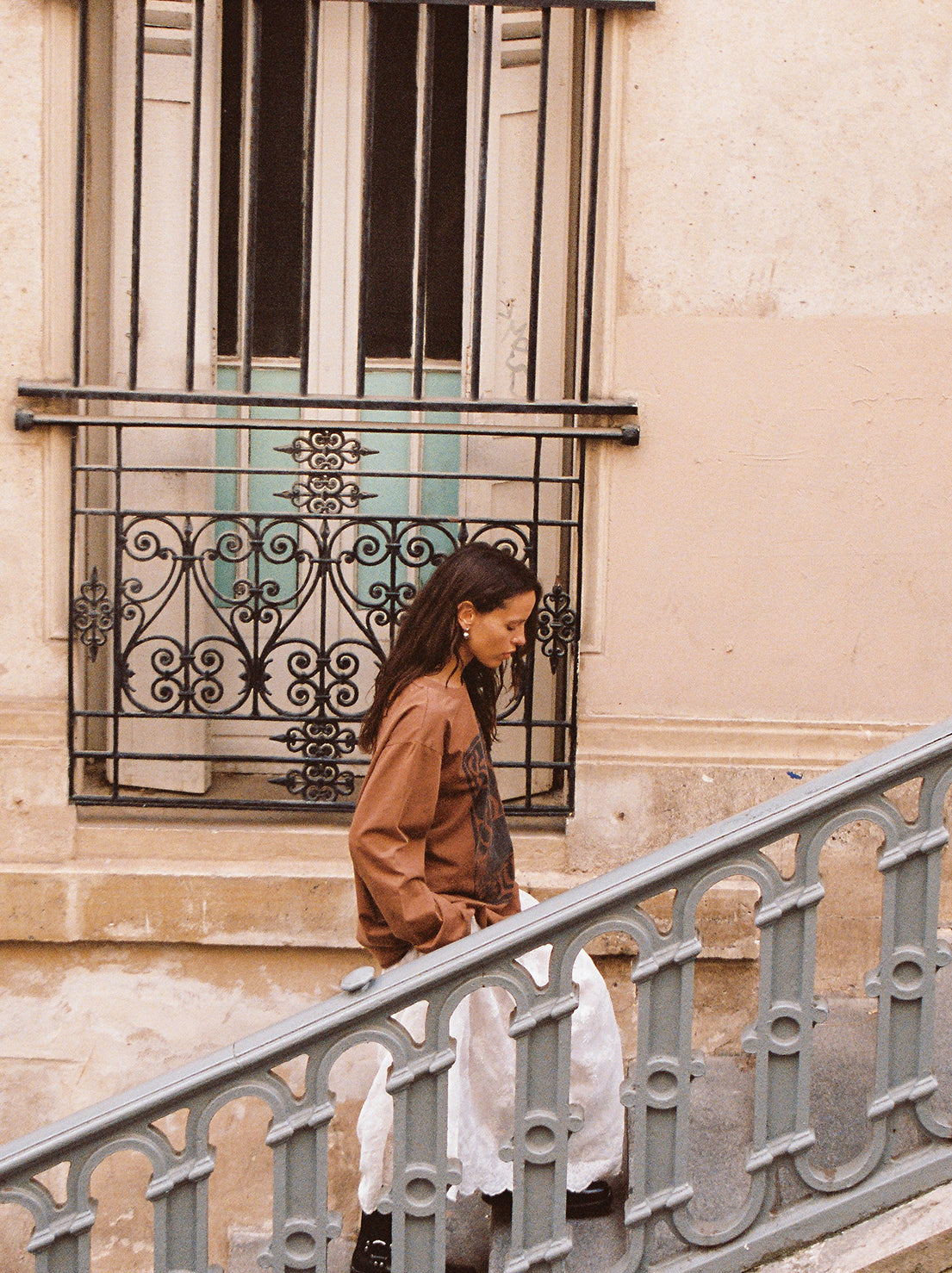 Kinga Csilla - Lino Roses Tee - Brown