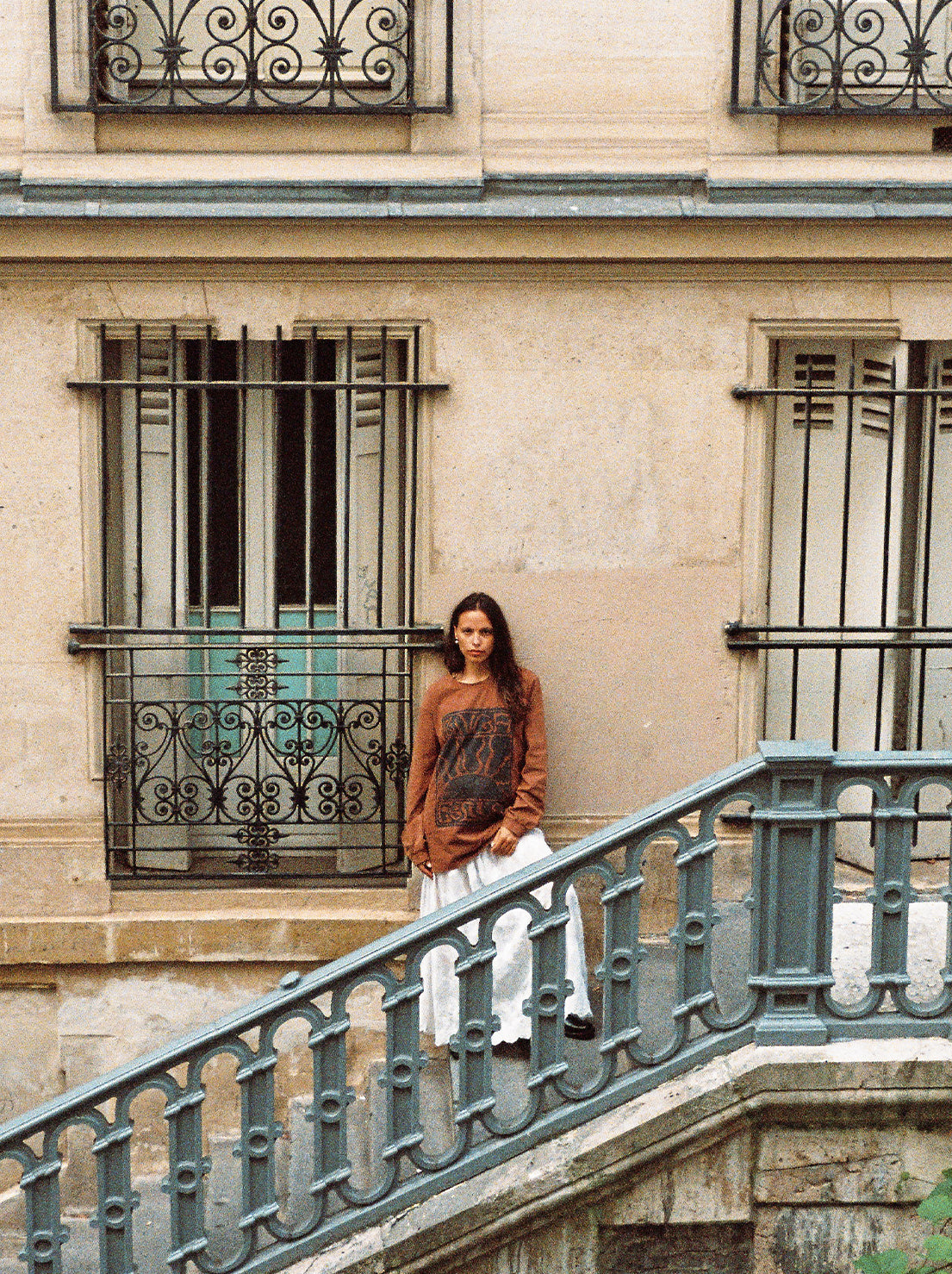 Kinga Csilla - Lino Roses Tee - Brown