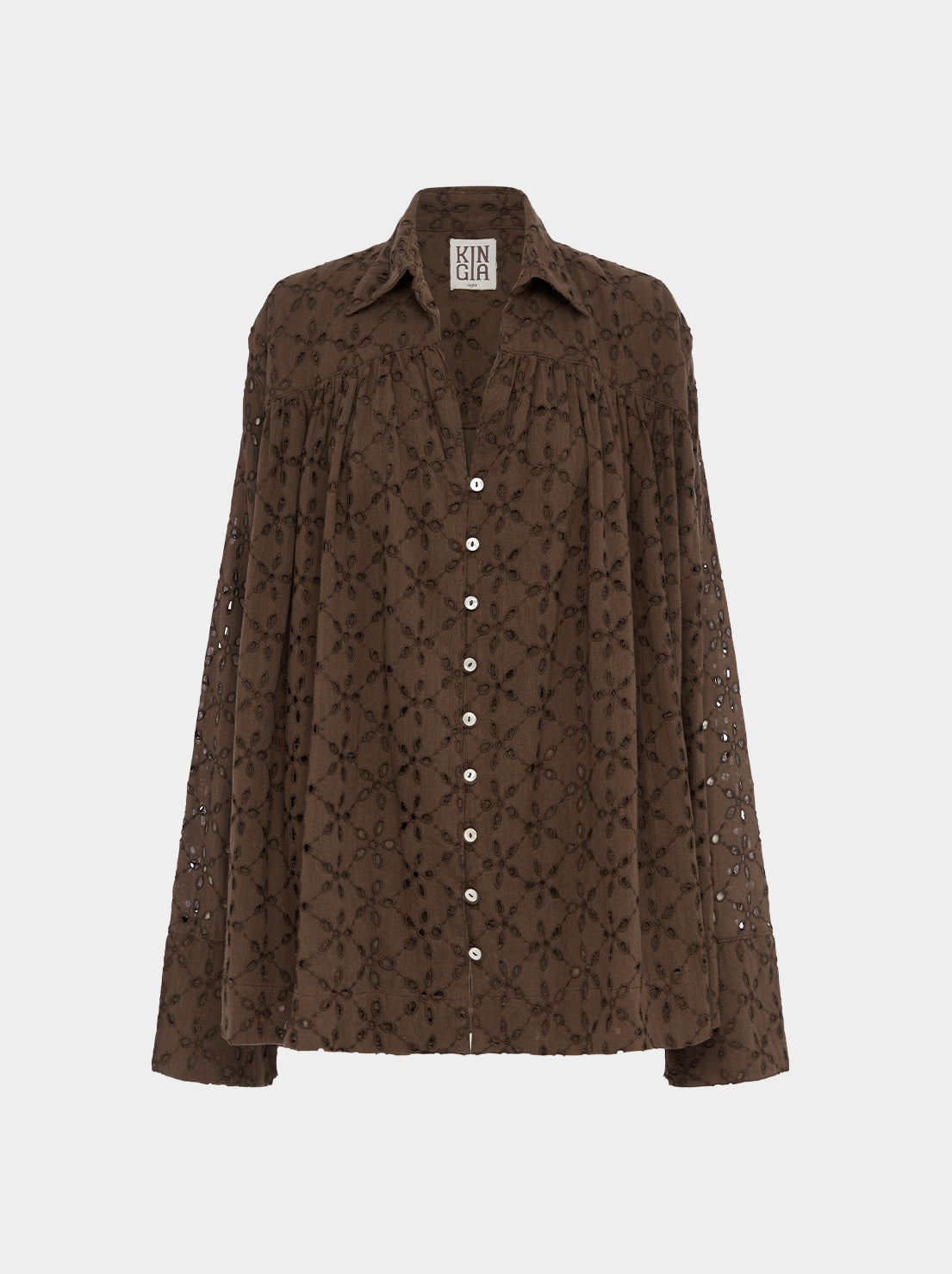 Kinga Csilla - Monoliths Serpentine Blouse - Brown