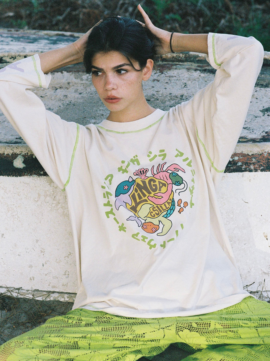 Kinga Csilla - Shisha Dolphin Tommy Tee - Cream