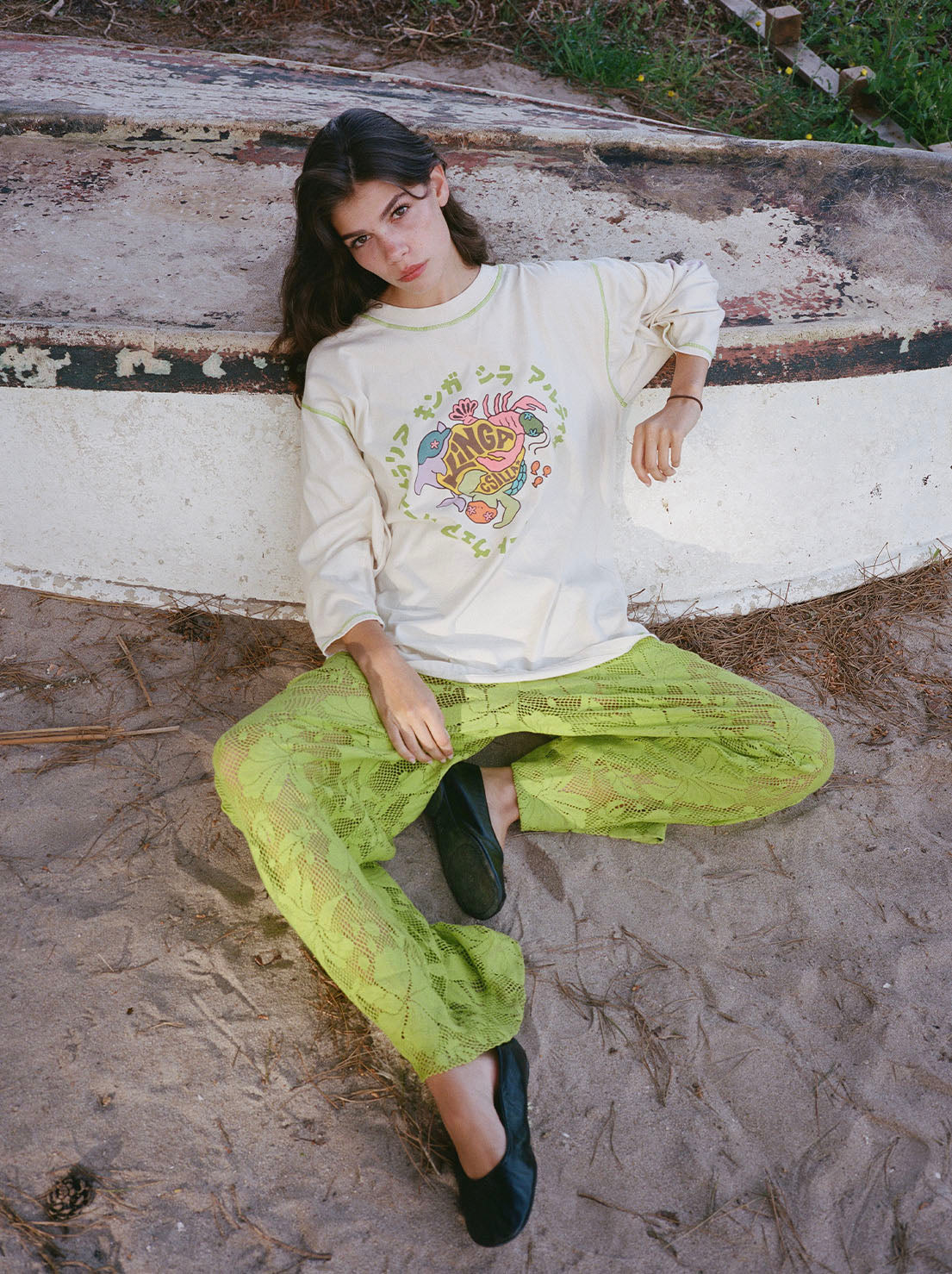 Kinga Csilla - Shisha Dolphin Tommy Tee - Cream