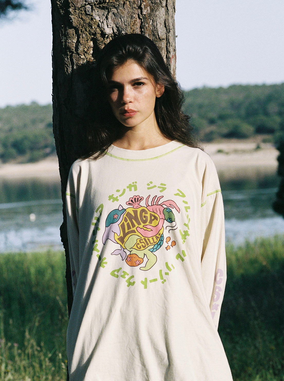 Kinga Csilla - Shisha Dolphin Tommy Tee - Cream