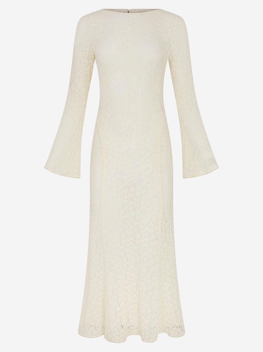 Kinga Csilla - Tarot Lace Cherry Maxi Dress - Cream