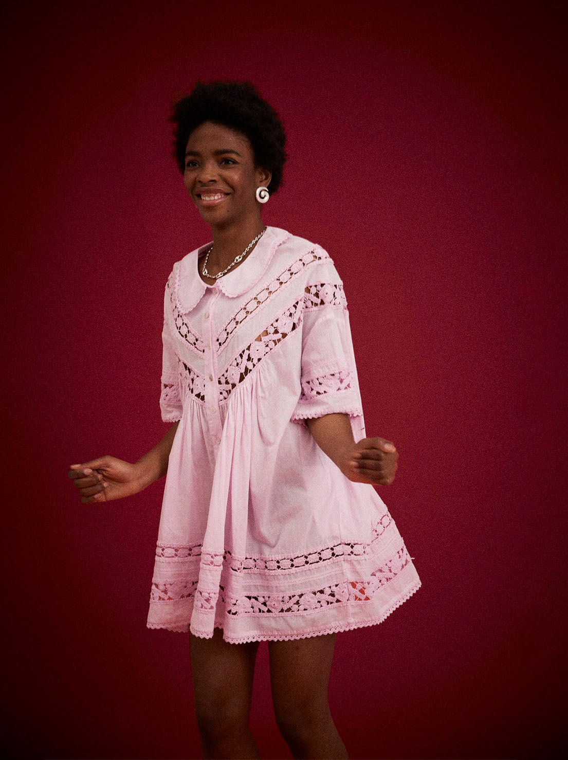 Kinga Csilla - Tessera Nola Button Down Dress - Lilac