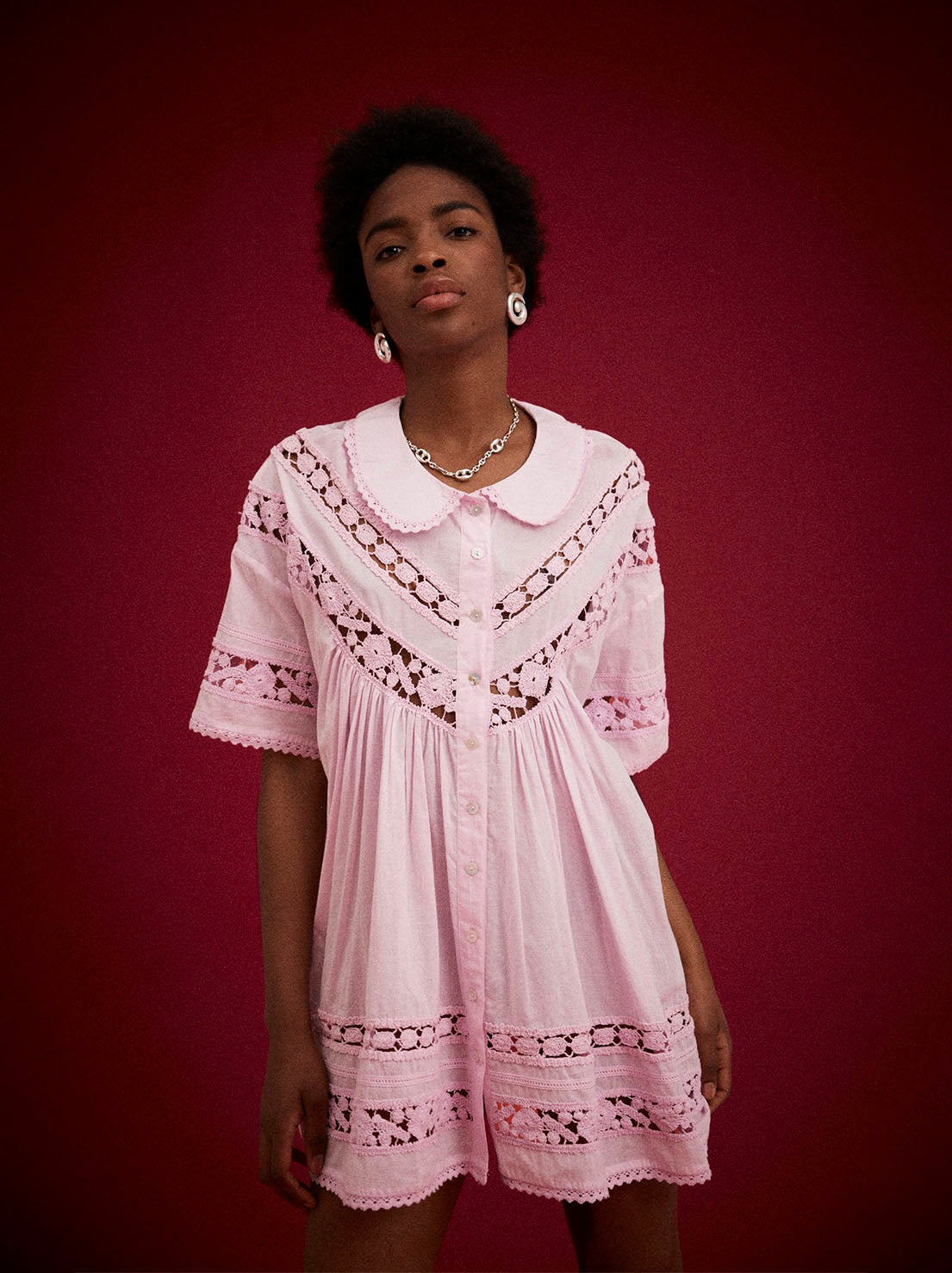 Kinga Csilla - Tessera Nola Button Down Dress - Lilac