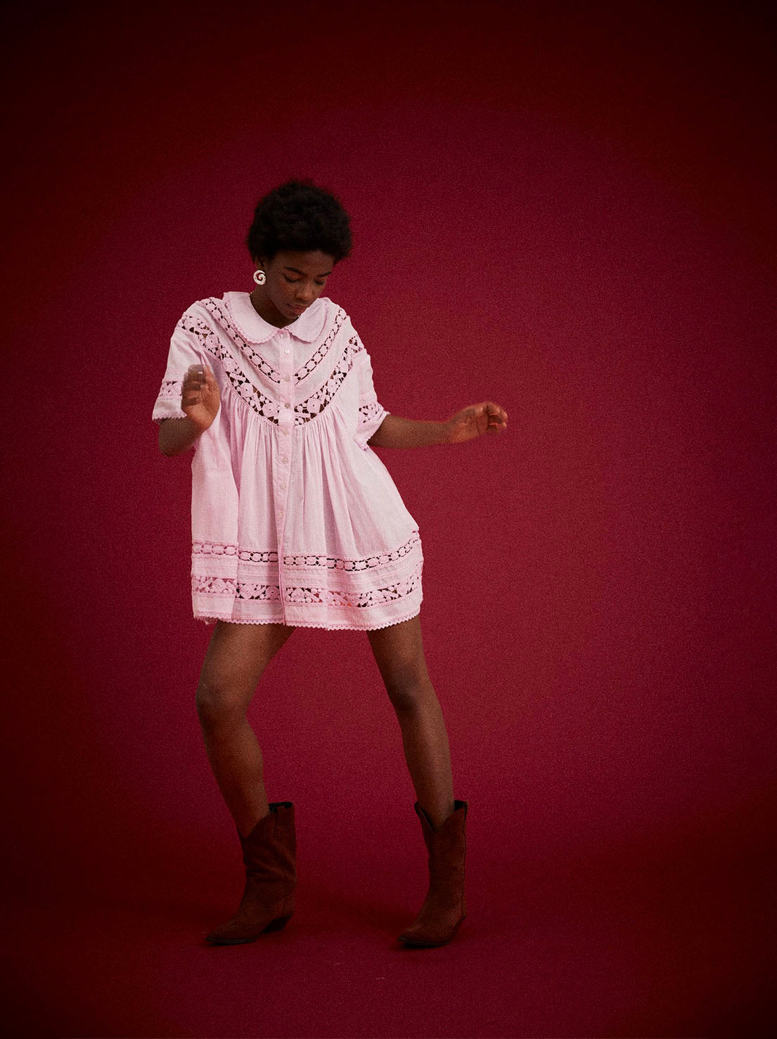 Kinga Csilla - Tessera Nola Button Down Dress - Lilac