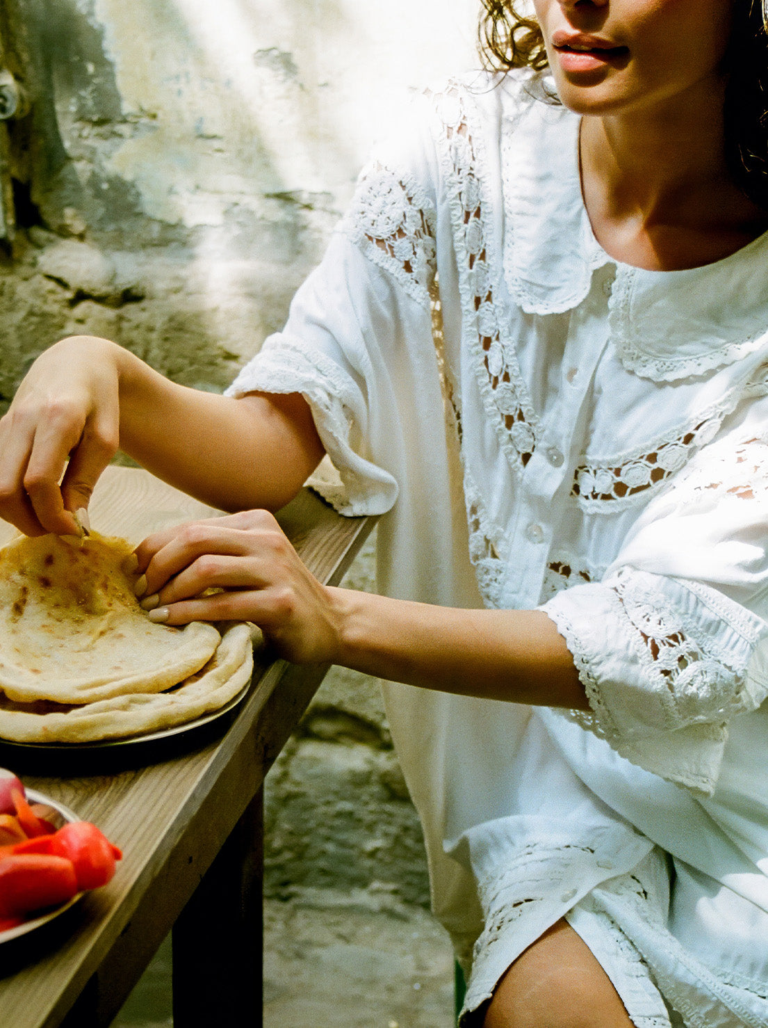 Kinga Csilla - Tessera Nola Button Down Dress - White