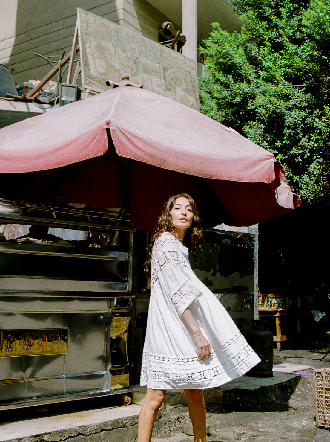 Kinga Csilla - Tessera Nola Button Down Dress - White