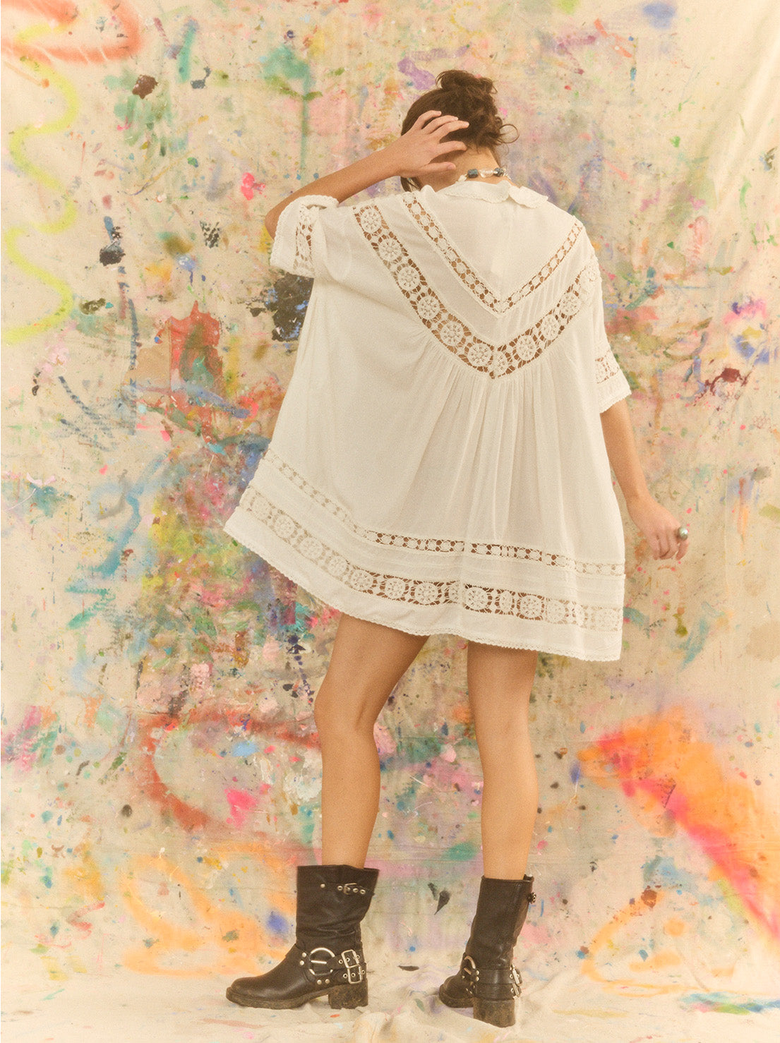 Kinga Csilla - Tessera Nola Button Down Dress - White