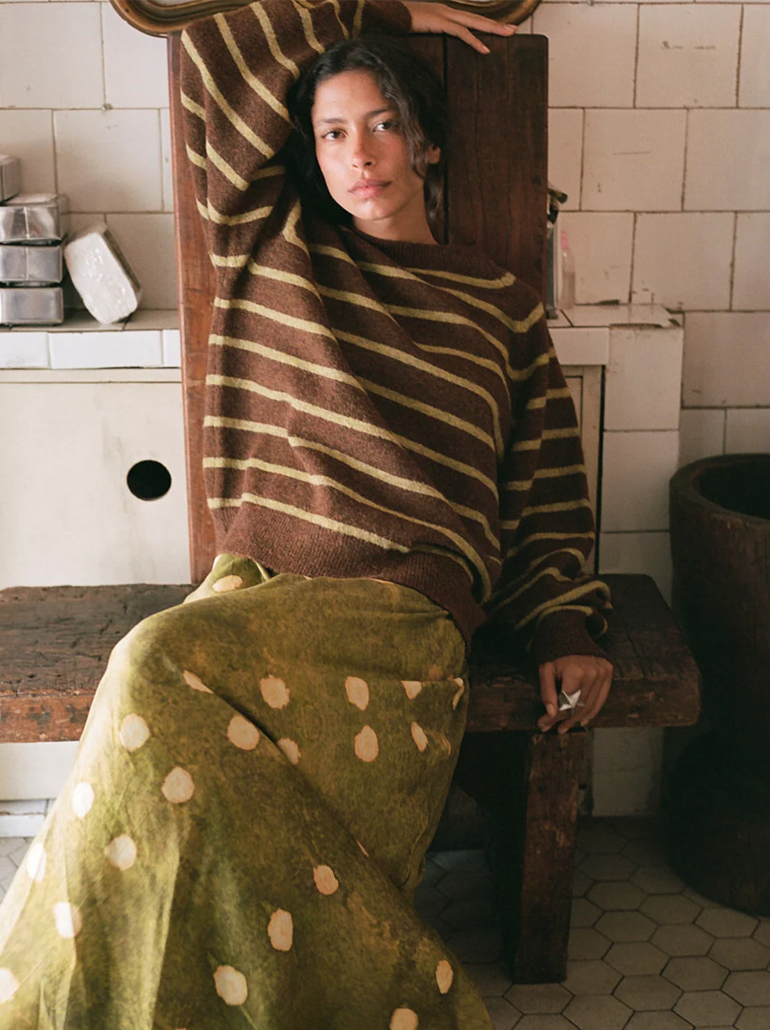 Kinga Csilla - Umore Stripe Knit Jumper