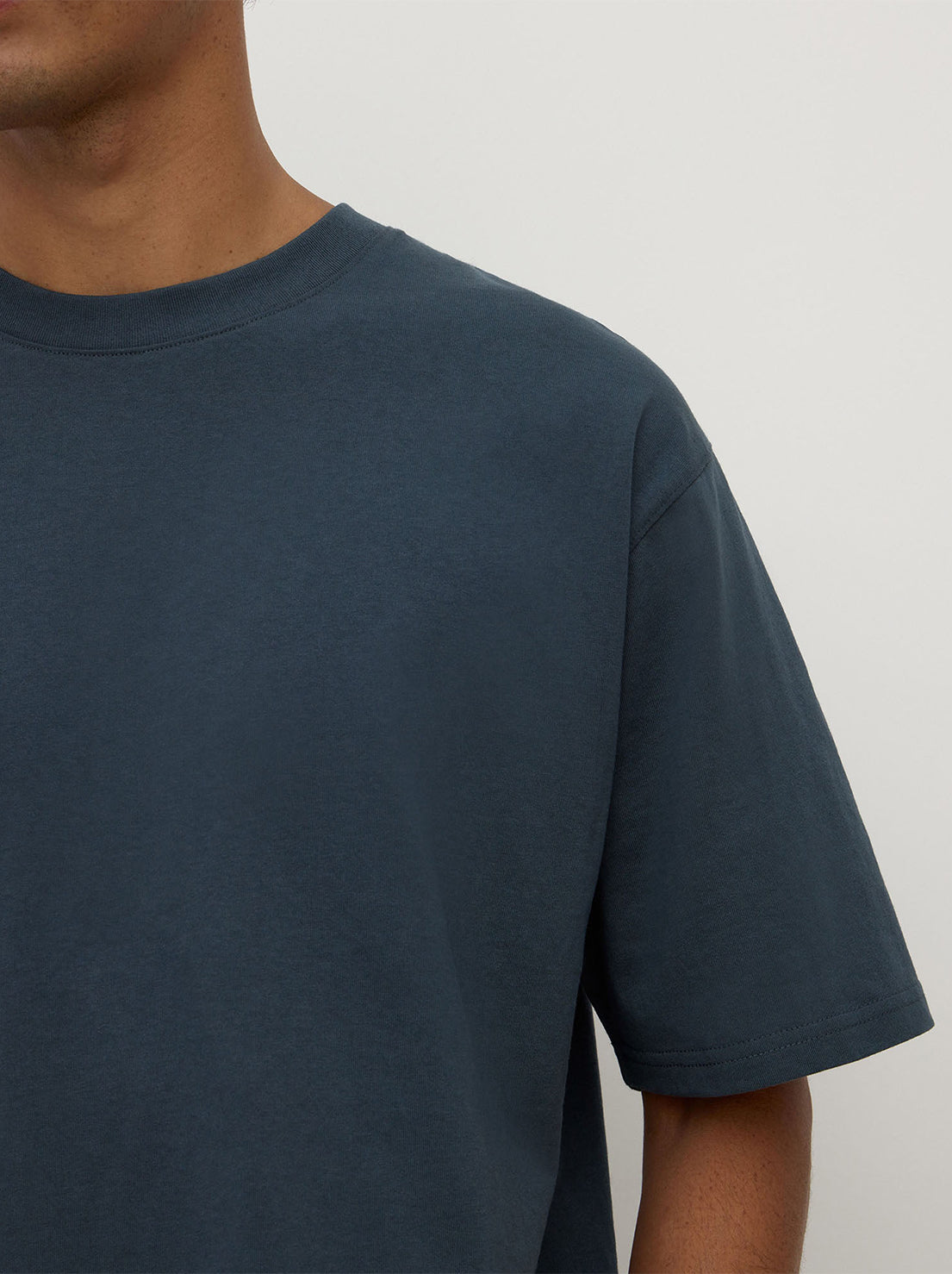 Assembly Label - Knox Organic Oversized Tee - Harbour