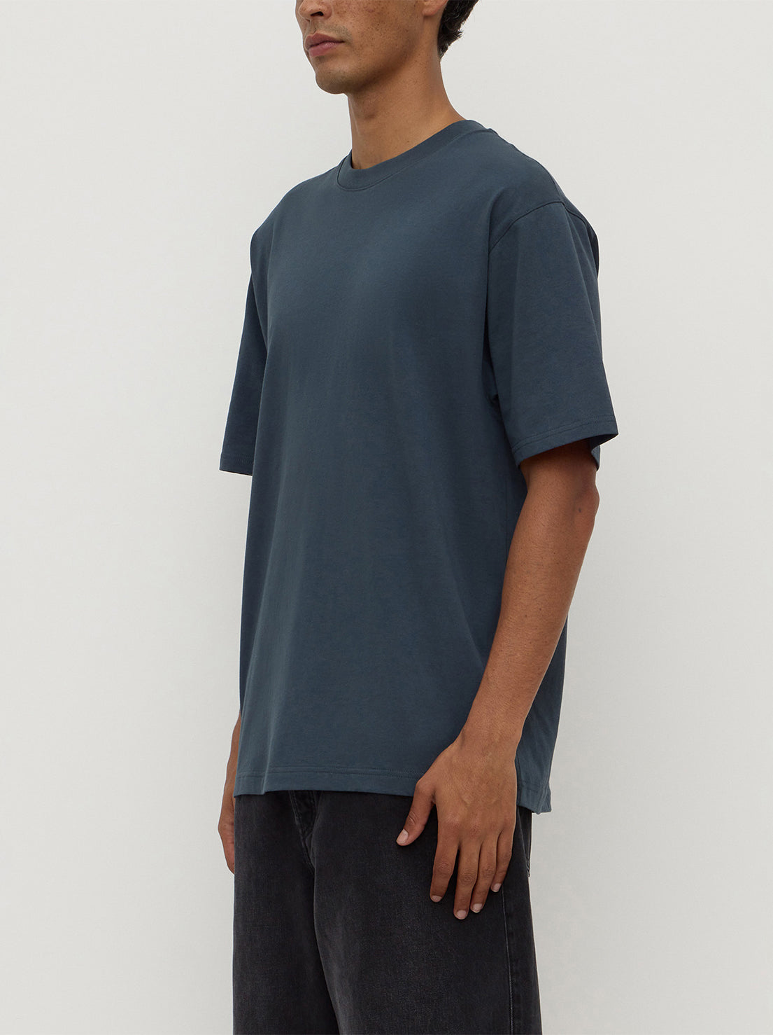 Assembly Label - Knox Organic Oversized Tee - Harbour
