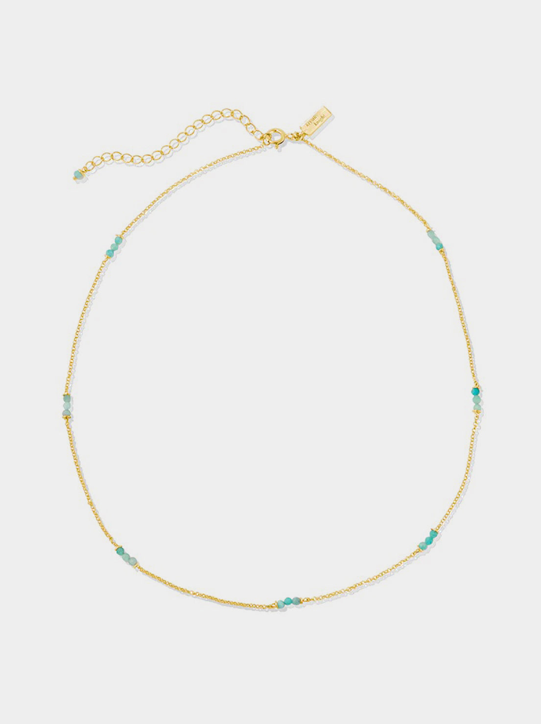 Krystle Knight - Infinite Courage Necklace - Amazonite - Gold Plated