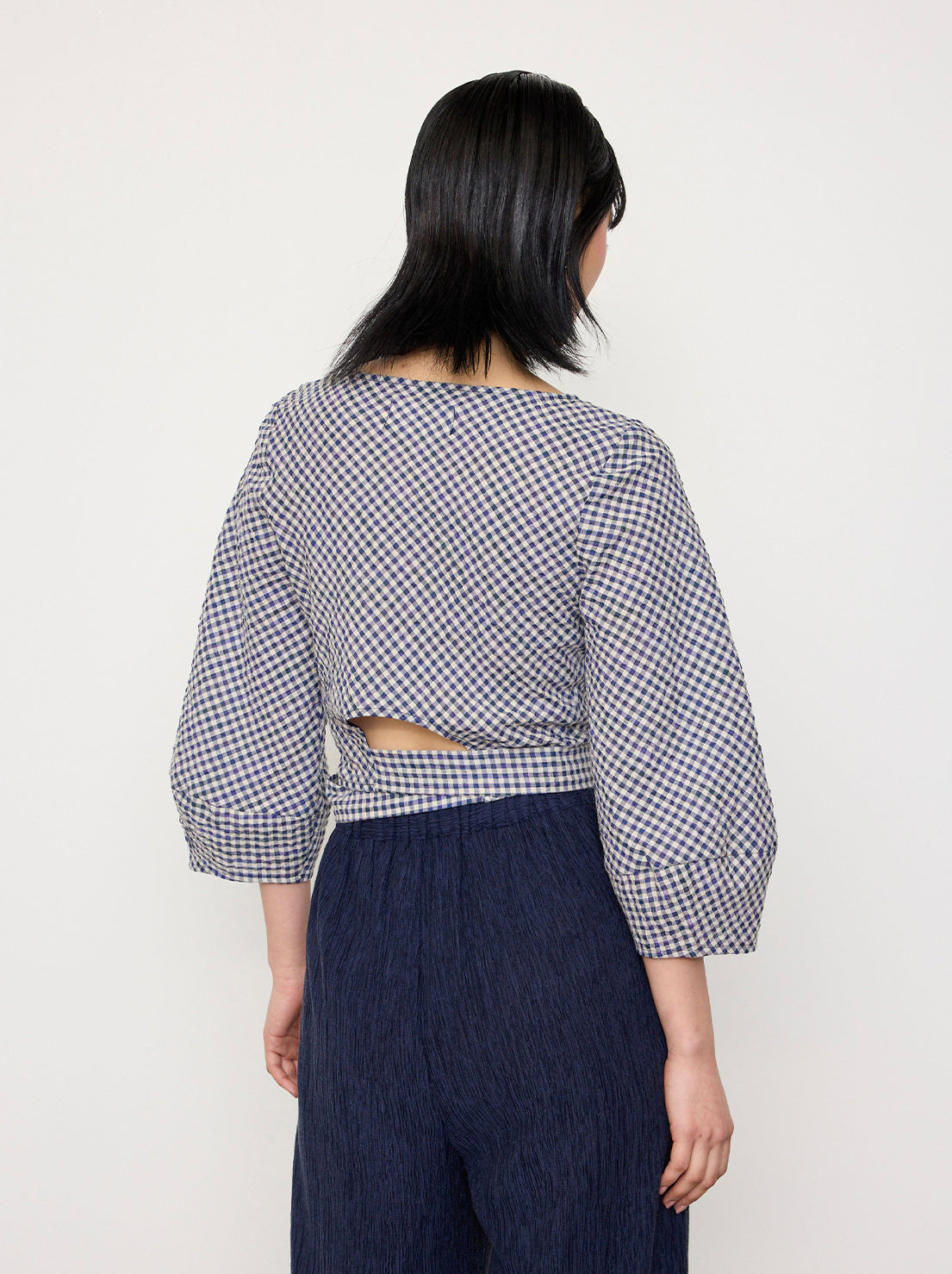 Kuwaii - Solar Top - Midnight Crinkle Check