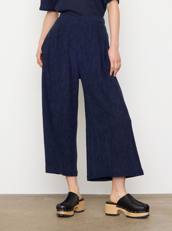 Kuwaii - Sullivan Pant - Deep Navy Crinkle