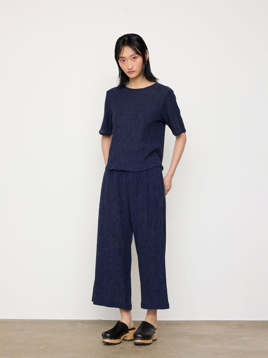 Kuwaii - Sullivan Pant - Deep Navy Crinkle