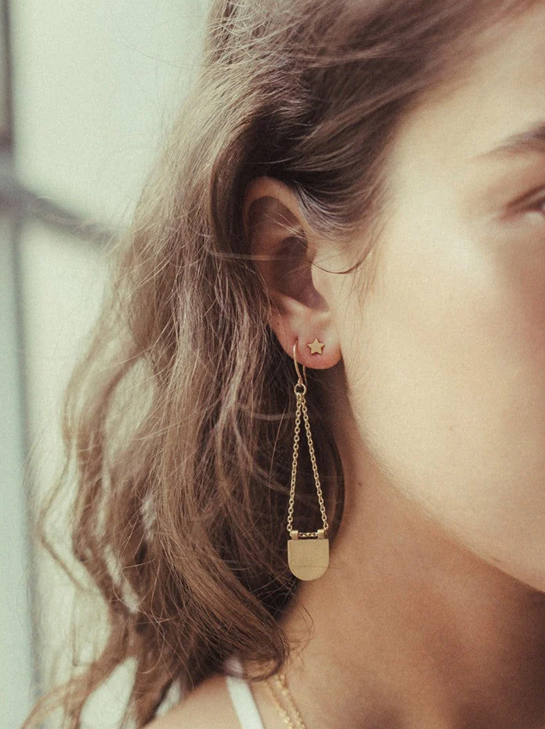 Linda Tahija - Star Stud Earrings - Gold Plated