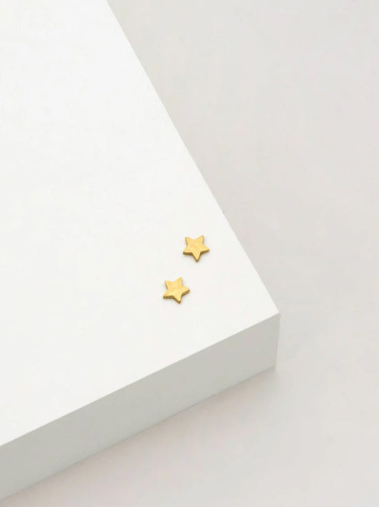 Linda Tahija - Star Stud Earrings - Gold Plated
