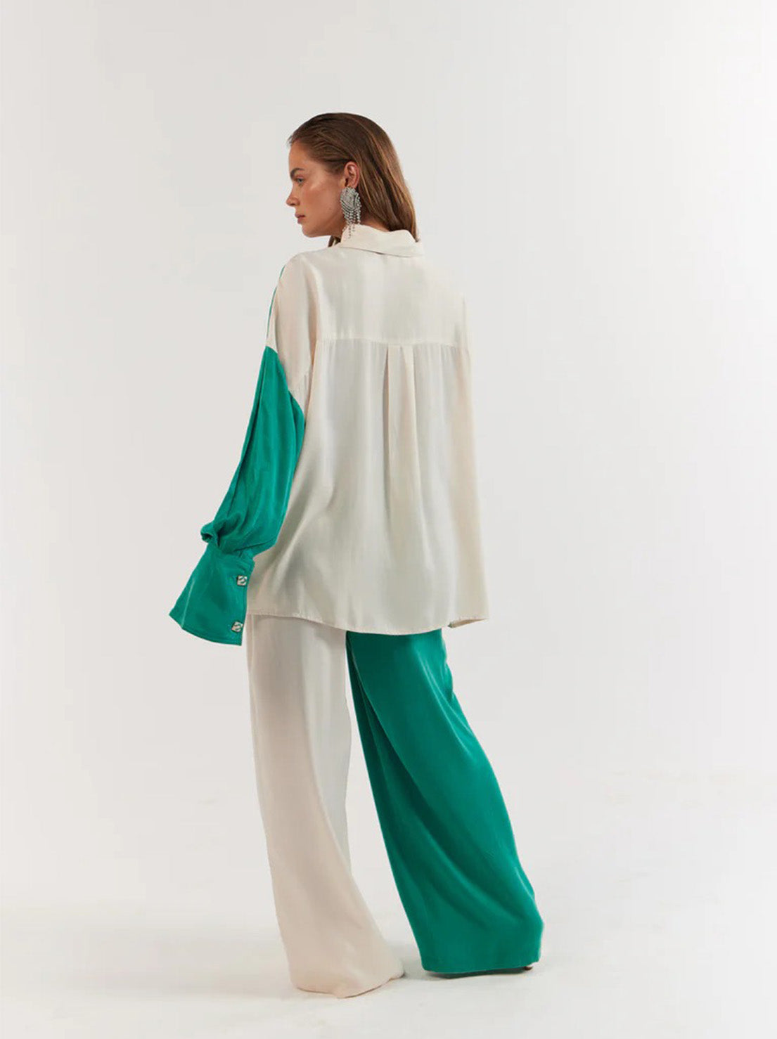 La Bohème Girls - Beau Shirt - Emerald Ivory