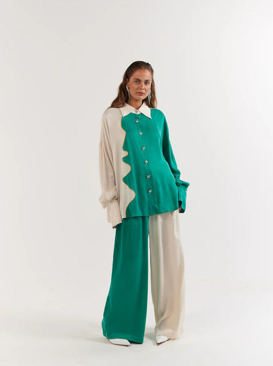 La Bohème Girls - Beau Shirt - Emerald Ivory