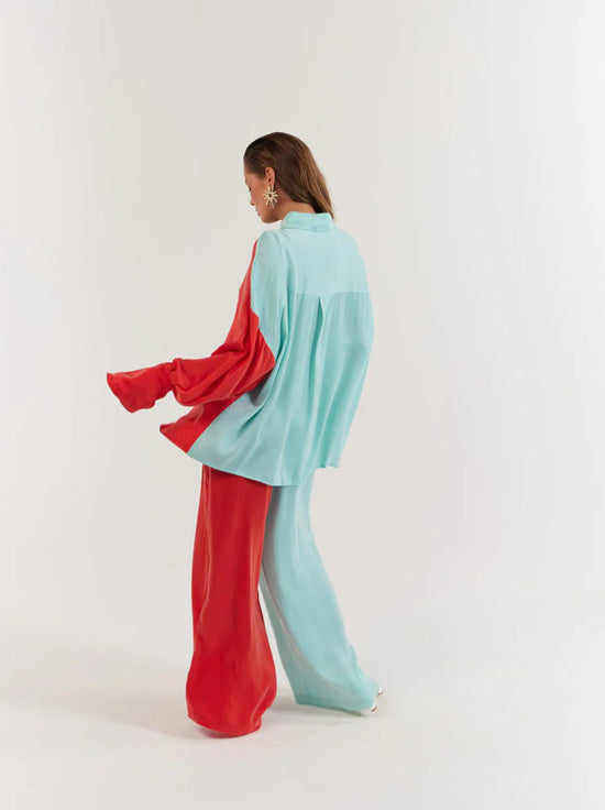 La Bohème Girls - Beau Shirt - Tangerine Aqua