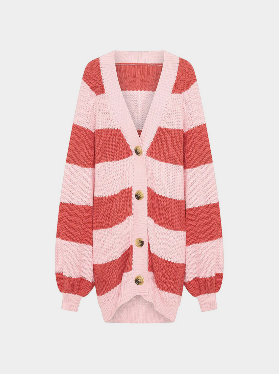 La Bohème Girls - Elsie Knit Cardigan - Candy Stripe