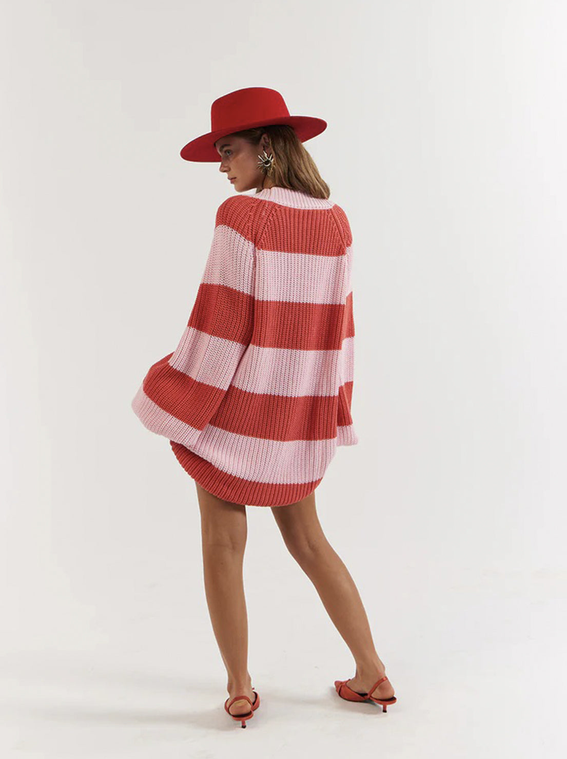 La Bohème Girls - Elsie Knit Cardigan - Candy Stripe
