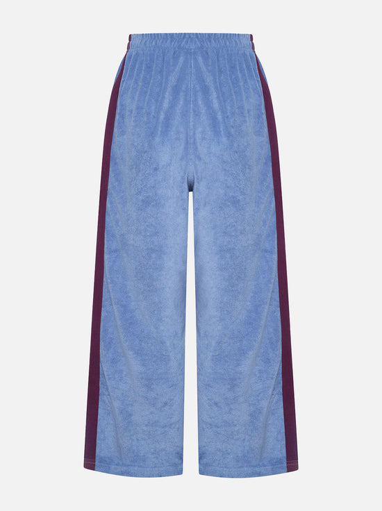 La Bohème Girls - Viva Terry Pants - Cornflower Blue / Plum