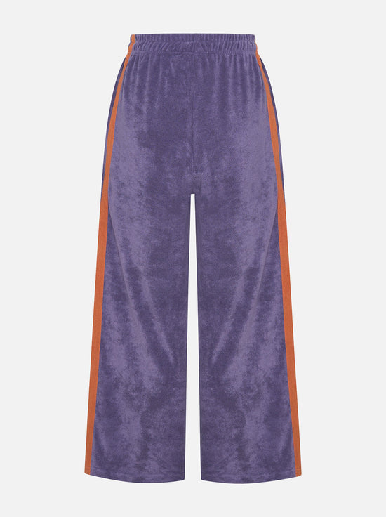 La Bohème Girls - Viva Terry Pants - Grape / Orange