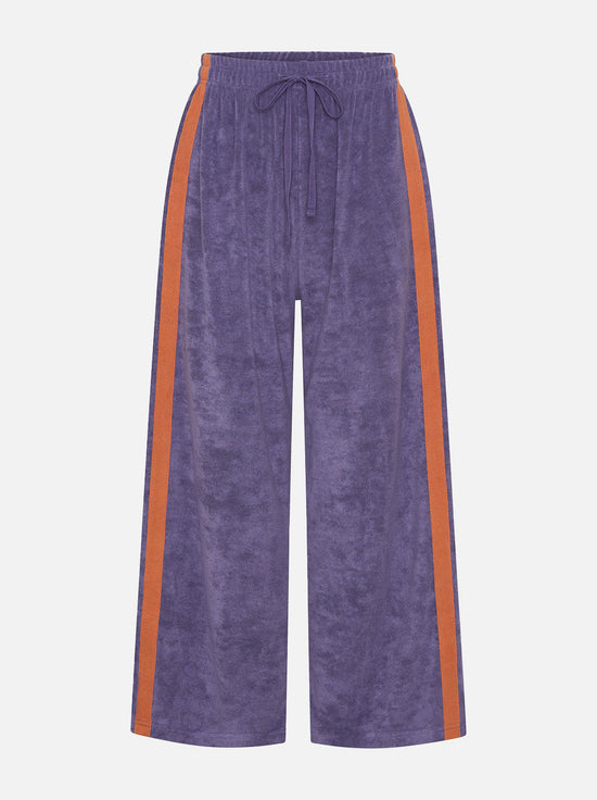 La Bohème Girls - Viva Terry Pants - Grape / Orange
