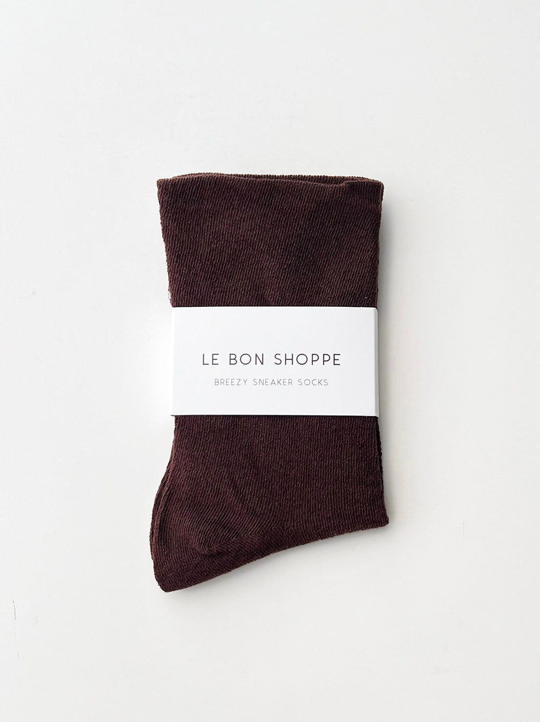 Le Bon Shoppe - Breezy Sneaker Socks - Dark Cacao