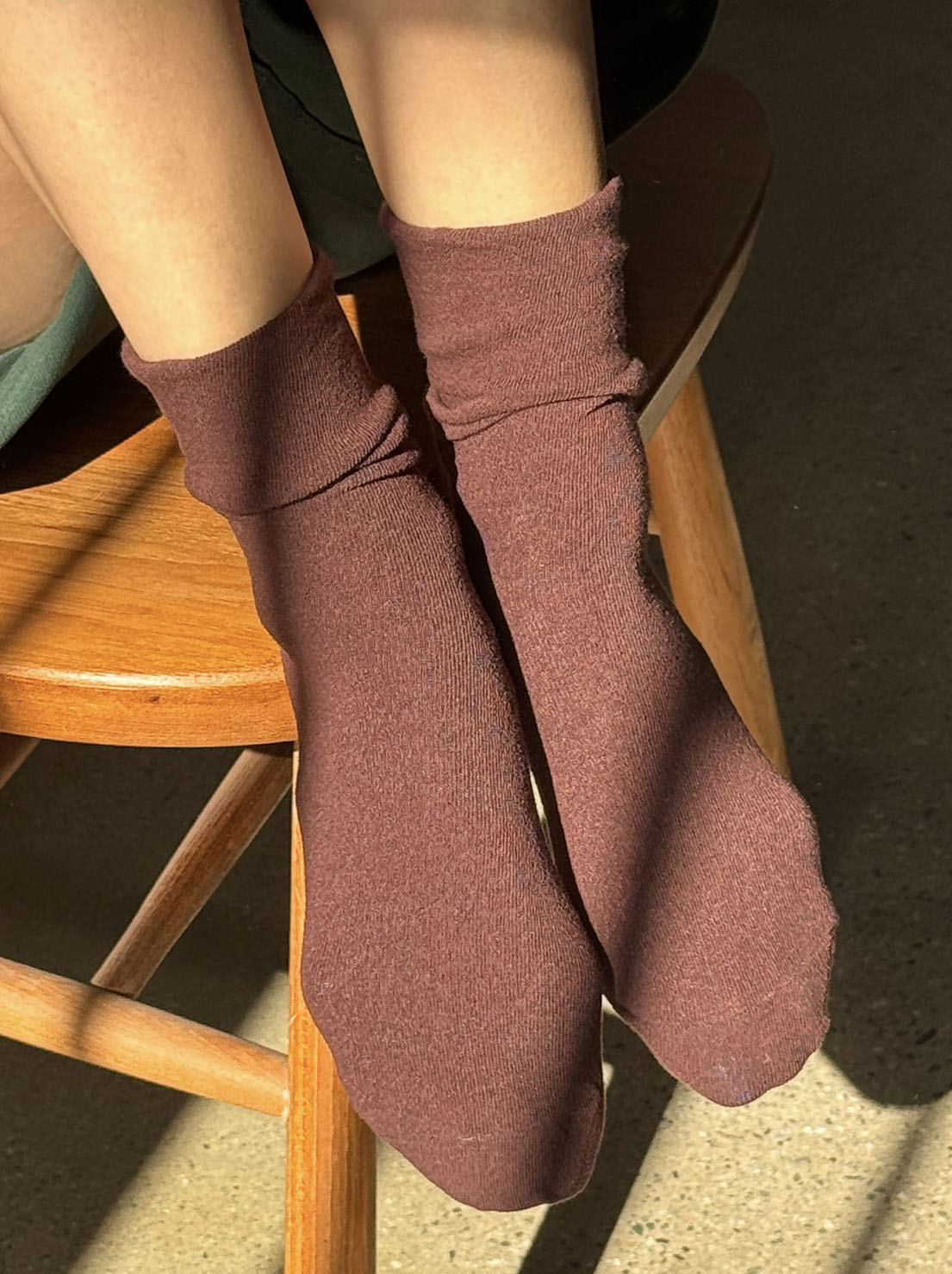 Le Bon Shoppe - Breezy Sneaker Socks - Dark Cacao
