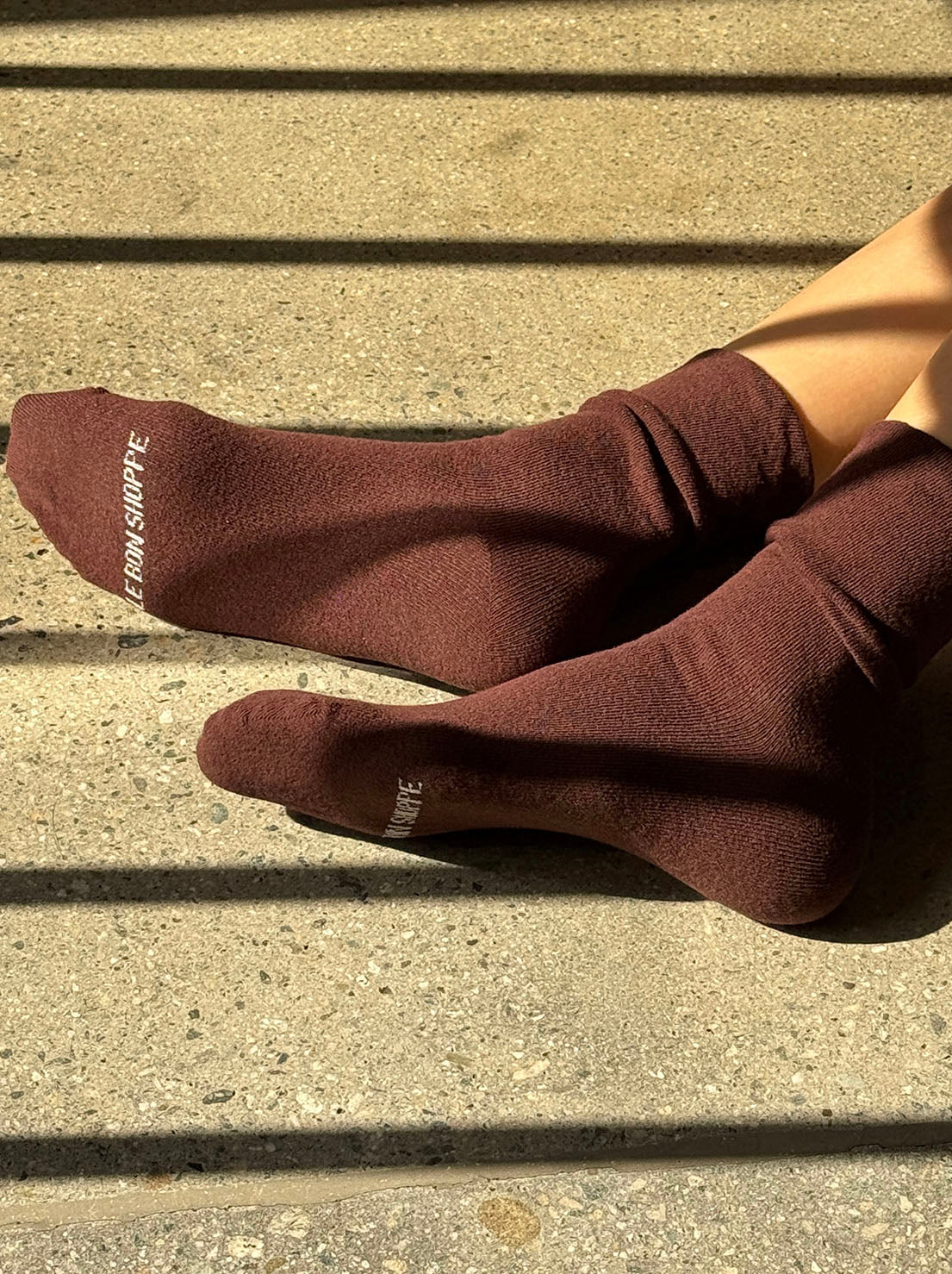 Le Bon Shoppe - Breezy Sneaker Socks - Dark Cacao