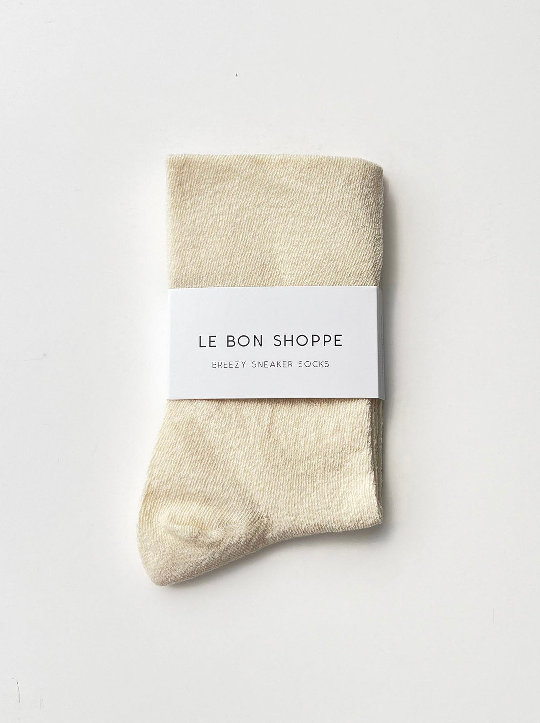 Le Bon Shoppe - Breezy Sneaker Socks - Natural