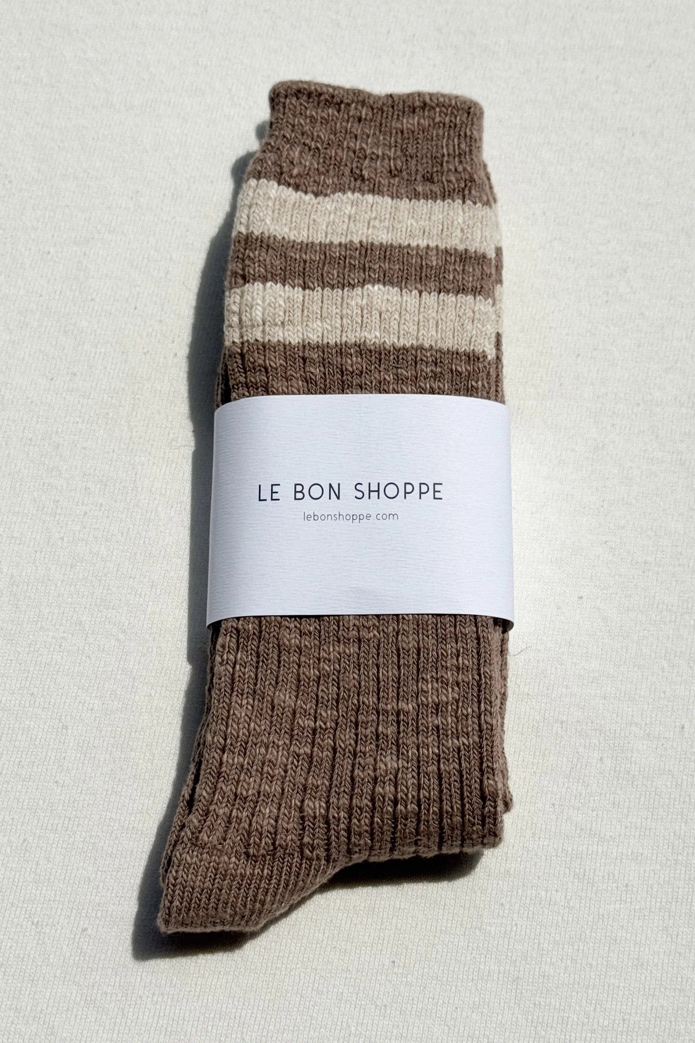 Le Bon Shoppe - Cottage Varsity Socks - Flax Varsity
