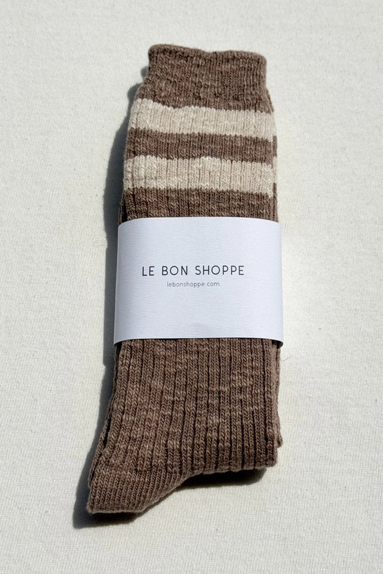 Le Bon Shoppe - Cottage Varsity Socks - Flax Varsity