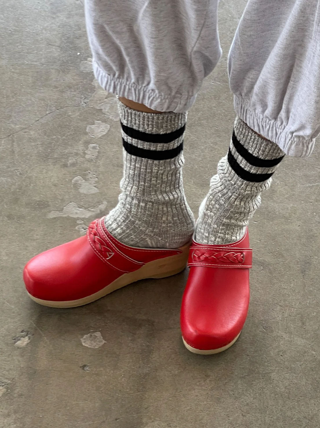 Le Bon Shoppe - Cottage Varsity Socks - Ht Grey Varsity