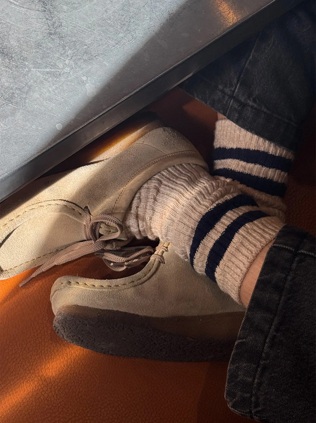 Le Bon Shoppe - Cottage Varsity Socks - Oatmeal Varsity