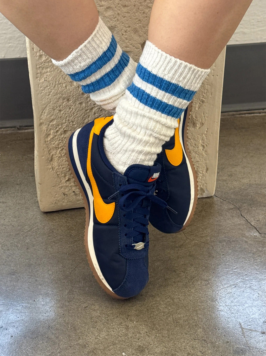 Le Bon Shoppe - Cottage Varsity Socks - White Varsity