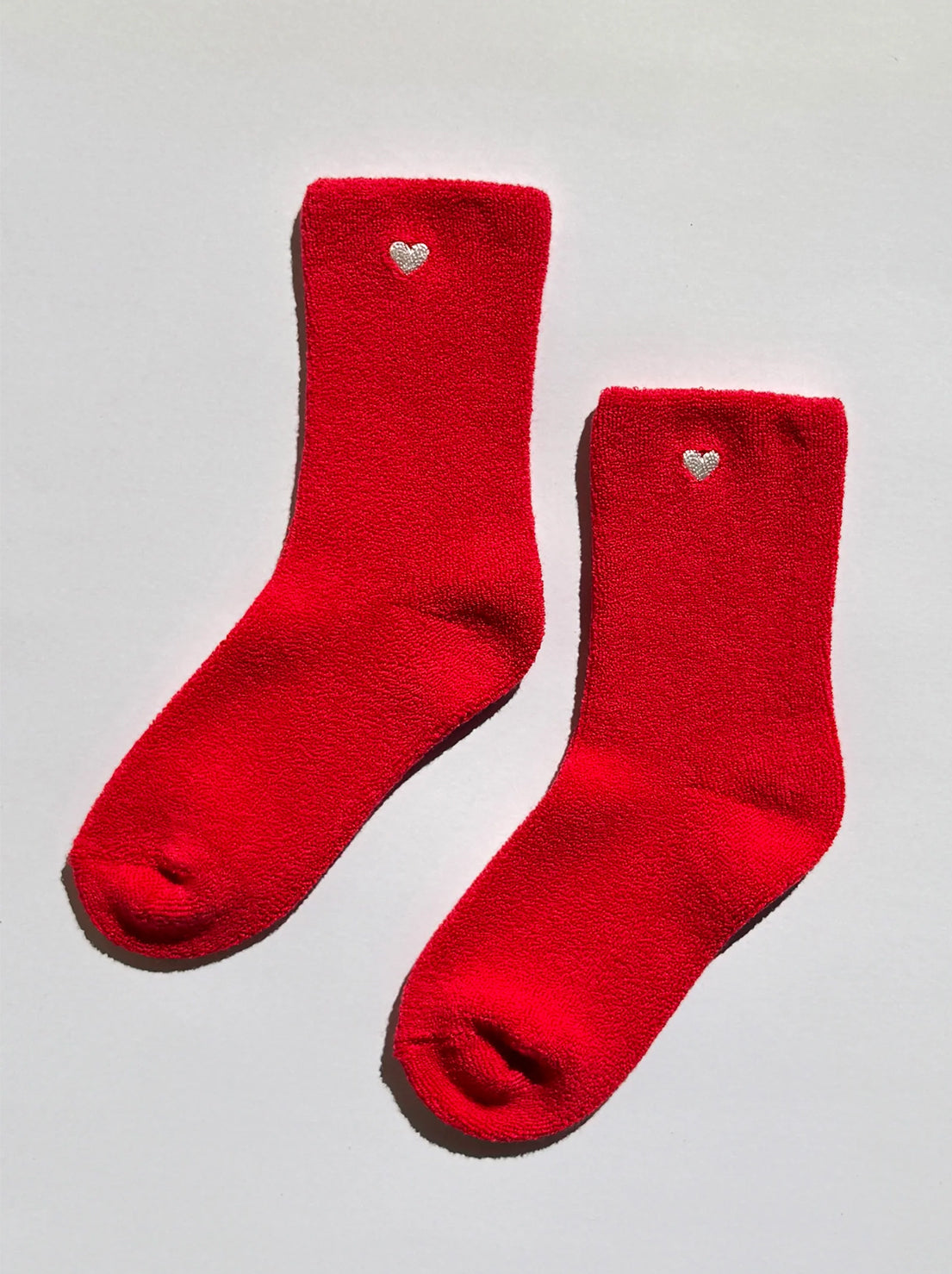 Le Bon Shoppe - Embroidered Cloud Socks - Red + Heart